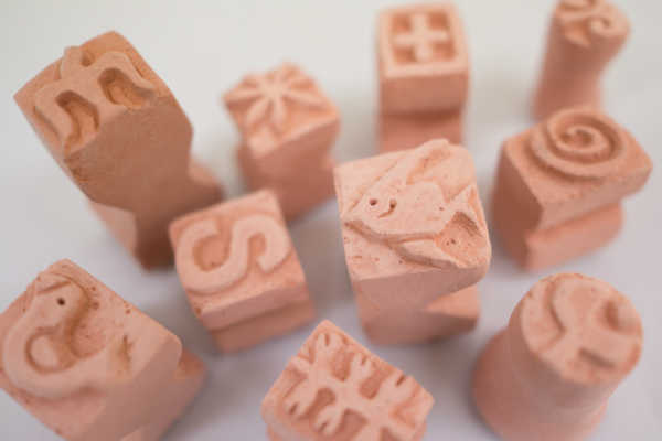 スイーツ皿の印